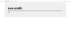 Desktop Screenshot of eve.smith-net.org.uk